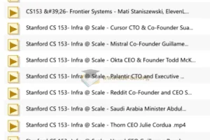 Stanford Frontier Systems 斯坦福前沿系统课程合集