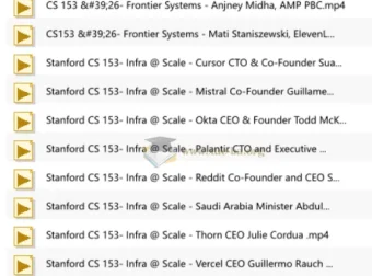 Stanford Frontier Systems 斯坦福前沿系统课程合集