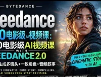Seedance 2.0 AI电影视频生成制作教程：一键创作多镜头一致角色音频叙事
