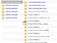新概念英语全套教学视频+音频（动漫版+名师精讲+电子教材合集）