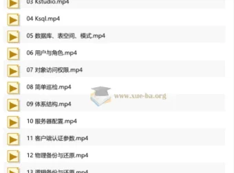 金仓认证KCP培训课程——KingbaseES数据库运维实战教程