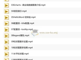 千锋Echarts+Vue3.0大数据可视化项目实战教程