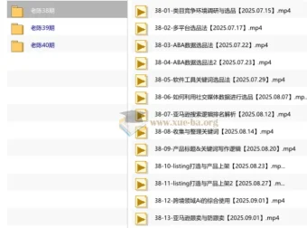 老陈聊跨境·亚马逊实操通关训练营：从选品到广告投放的全链路实战课程
