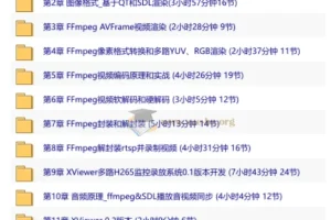 C++音视频开发实战：FFmpeg基础到多路H265监控录放系统