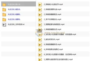 中华礼仪文化：成人礼、诞生礼、结婚礼与丧葬礼的传承与解读