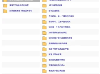 黄导家庭教育课程：自动自发系列，培养孩子内驱力与亲子沟通实战指南