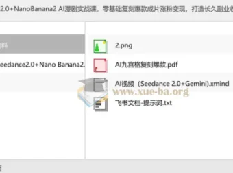Seedance2.0+NanoBanana2 AI漫剧实战课，零基础复刻爆款成片，打造长久副业收益