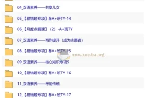 【2026初二春下】双语素养自主学习·TY·A+班·王卓