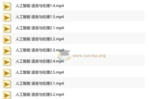 徐英瑾《人工智能、语言与伦理》完整视频课程