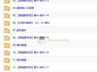 【2026初二春下】数理思维自主学习·RJ·A+·王杭州 春季课程精讲