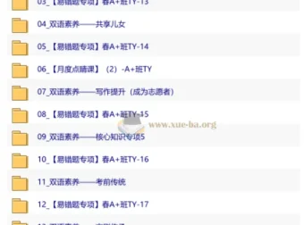【2026初二春下】双语素养自主学习·TY·A+·林淼 课程资源