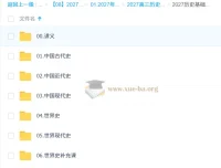 2027高考历史一轮复习 刘勖雯通史基础核心串讲