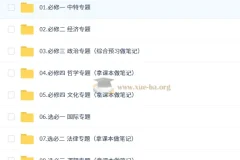 2027高三政治一轮复习 刘勖雯教材速通全攻略