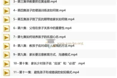 亲子关系与人格培育视频课程：从新手父母到青春期教育的系统指南