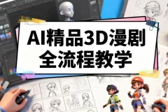 零基础AI精品3D漫剧全流程实战，从入门到打造爆款动画短剧
