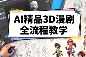 零基础AI精品3D漫剧全流程实战，从入门到打造爆款动画短剧