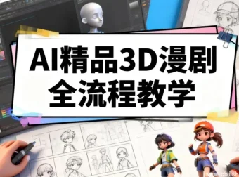 零基础AI精品3D漫剧全流程实战，从入门到打造爆款动画短剧