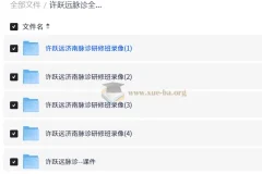许跃远脉诊全集｜脉学大师课程（24集视频+脉象图解+诊断技巧）