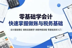 会计基础与实操全攻略：从概念到纳税申报系统教学视频教程
