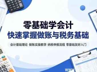 会计基础与实操全攻略：从概念到纳税申报系统教学视频教程