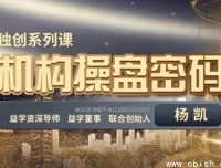 杨凯机构操盘密码操盘策略提升班全套视频教程（半年班）