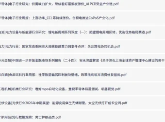 付费研报精选：半导体、锂电、AI算力等热门赛道深度分析（6月21日更新）