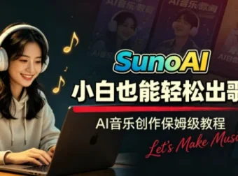 Suno AI音乐创作实战课：提示词、声音克隆与零基础接单变现全流程