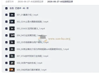 AI短剧精品课：从创作到变现的全流程实战指南