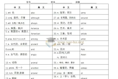 2027中考英语核心词汇1600词速记手册