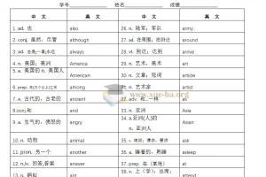 2027中考英语核心词汇1600词速记手册