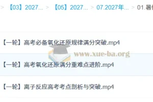 2027高三化学一轮复习暑假班 郑瑞精讲氧化还原与离子反应