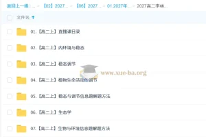 2027高中生物（高二上）李林课程