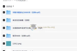 英语词汇与美语发音综合学习资料：词根词缀速记+象形记忆+发音训练
