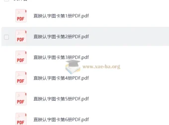 直映识字1-6册全套1500字图卡
