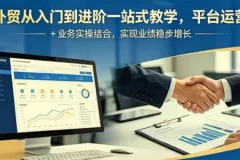 外贸从入门到进阶一站式教学，平台运营与业务实操结合，实现业绩稳步增长