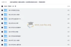蜂鸟微课堂摄影后期PS调色实战课：16种风格案例精讲