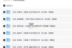 中医经典课程合集 100套中医教程 零基础入门到精通 理论+实践全程讲解