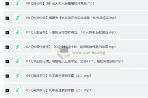张萌时间管理50课：人生效率手册音频全集，助你掌握高效人生