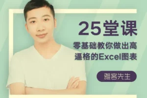 25堂课零基础精通Excel高逼格图表制作【完结】