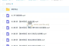 2027高三高考化学 缑振东 暑假班（S）系统复习课程