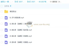 2027高三高考数学 林泽田 A+暑假班 系统精讲课程