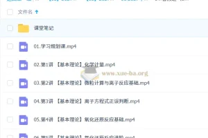 2027高三高考化学 缑振东 暑假班（S）系统复习课程