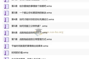拖延患者的解决之道：系统化时间管理音频课程