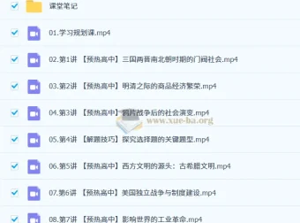 2027高中高一历史 任旺 暑假班