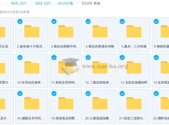 2026新高三化学专项强化课 康冲