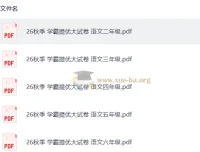 2027经纶学霸·5星学霸提优大试卷（2-6年级语文上册）合集