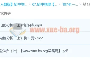 Circle的物理世界：90分钟攻克复杂电路分析（袁媛主讲·上下两讲）