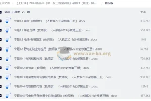 2026版高中物理必修3《举一反三题型训练》人教版 解析版+学生版全套