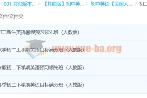初二英语年卡尖子班（全国人教版）暑秋寒春60讲 刘飞飞