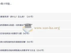 张小青小学数学规划课，京城名师系统讲解学习方法与提分策略